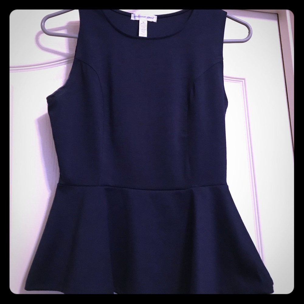 Cute navy dress top